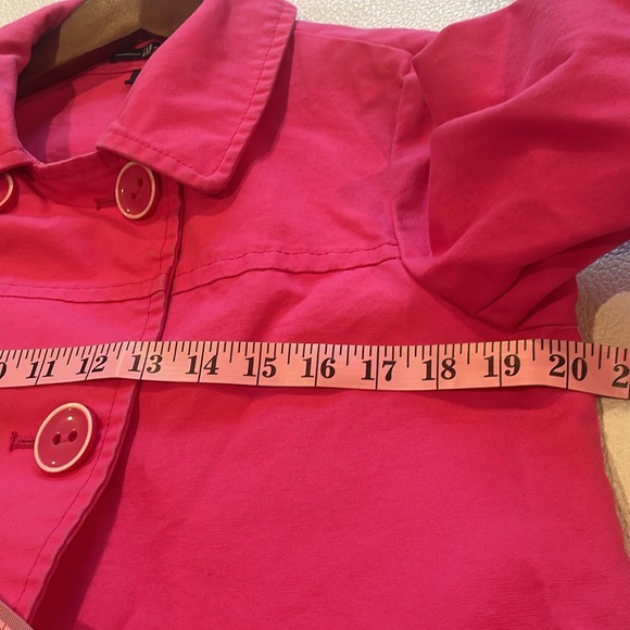 GAP sz M retro pink jacket double-breasted big buttons - Picture 4 of 7